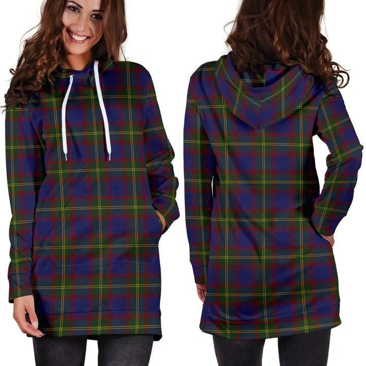 Scottish Durie Clan Tartan Hoodie Dress
