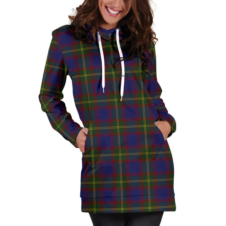Scottish Durie Clan Tartan Hoodie Dress