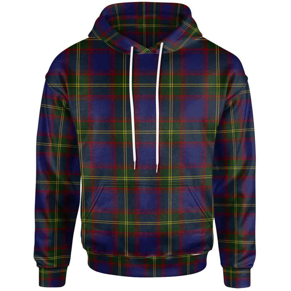 Scottish Durie Clan Tartan Hoodie Front Side Tartan Plaid