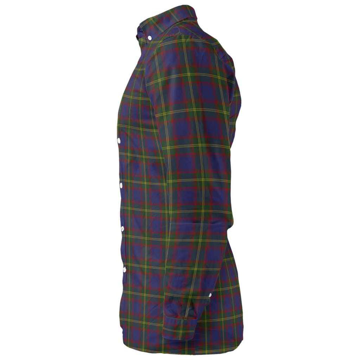 Scottish Durie Clan Tartan Long Sleeve Shirt Tartan Plaid
