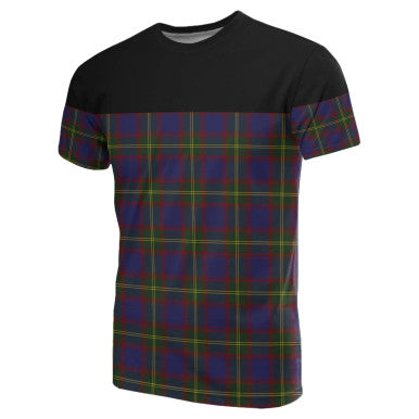 Scottish Durie Clan Tartan T-Shirt Horizontal Style Front Side Tartan Plaid