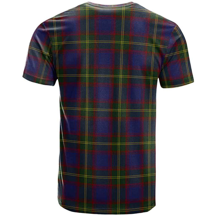 Scottish Durie Clan Tartan T-Shirt Back Side Tartan Plaid