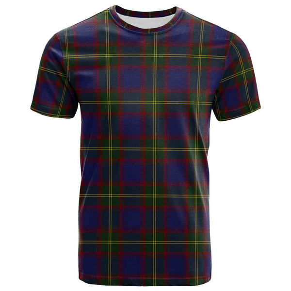 Scottish Durie Clan Tartan T-Shirt Front Side Tartan Plaid