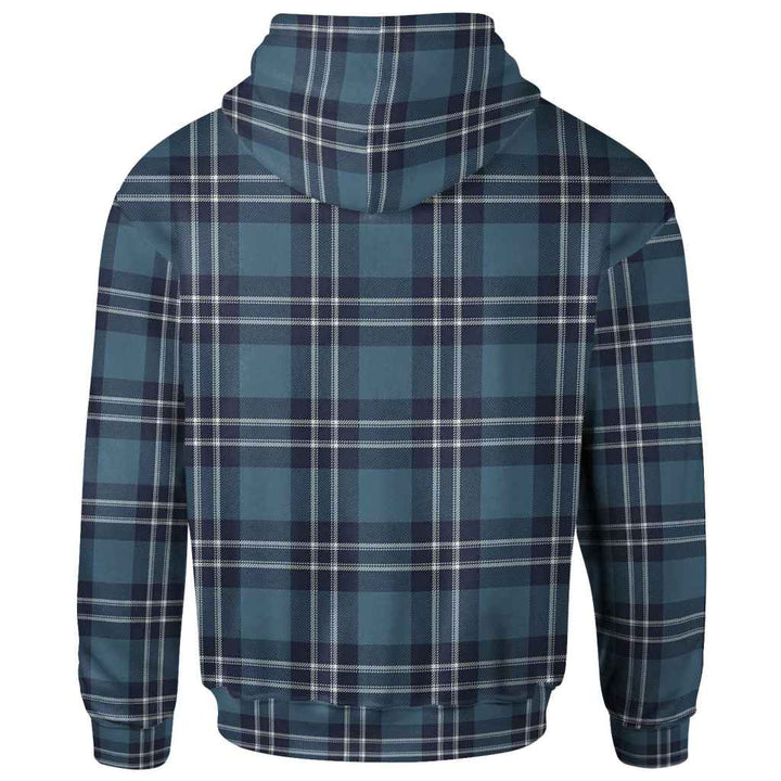 Scottish Earl of St Andrews Clan Tartan Hoodie Back Side Tartan Plaid