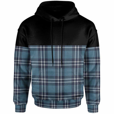 Scottish Earl of St Andrews Clan Tartan Hoodie - Horizontal Style Front Side Tartan Plaid