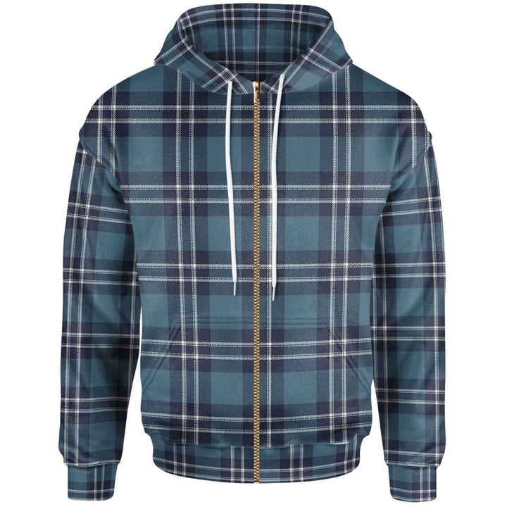 Scottish Earl of St Andrews Clan Tartan Hoodie Zip Tartan Plaid
