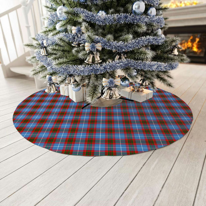 Scottish Edinburgh District Clan Tartan Christmas Tree Skirt No Tassels 3 Tartan Plaid