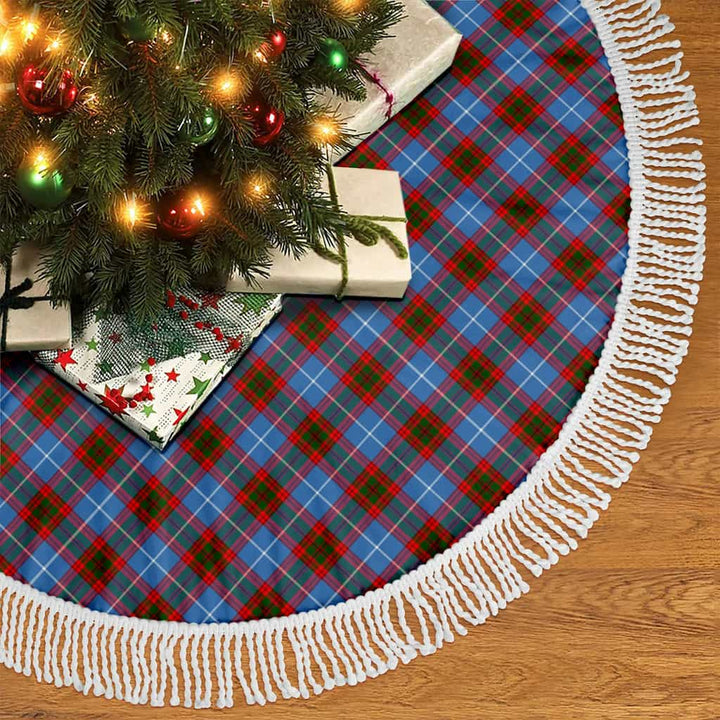 Scottish Edinburgh District Clan Tartan Christmas Tree Skirt Tassels 2 Tartan Plaid
