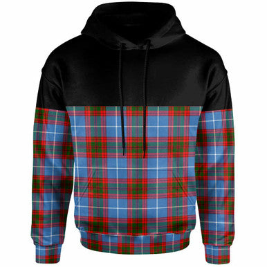 Scottish Edinburgh District Clan Tartan Hoodie - Horizontal Style Front Side Tartan Plaid