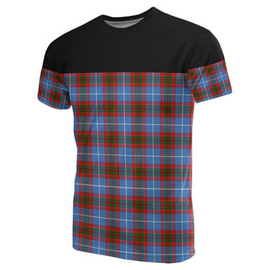 Scottish Edinburgh District Clan Tartan T-Shirt Horizontal Style Front Side Tartan Plaid