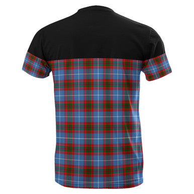 Scottish Edinburgh District Clan Tartan T-Shirt Horizontal Style Back Side Tartan Plaid