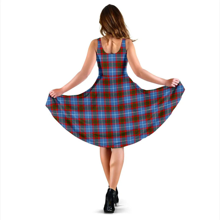Scottish Edinburgh District Clan Tartan Women Midi Dress