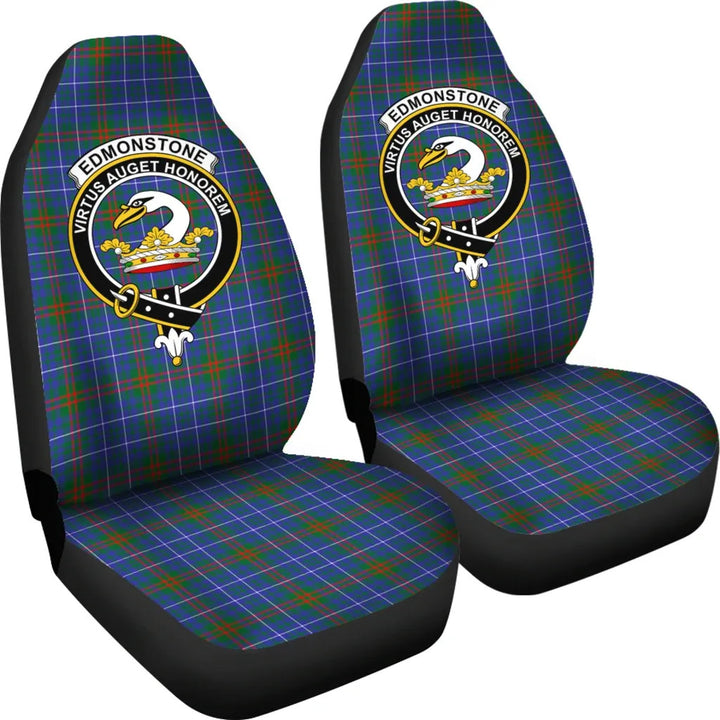 Scottish Edmonstone Clan Crest Tartan Car Seat Covers 4