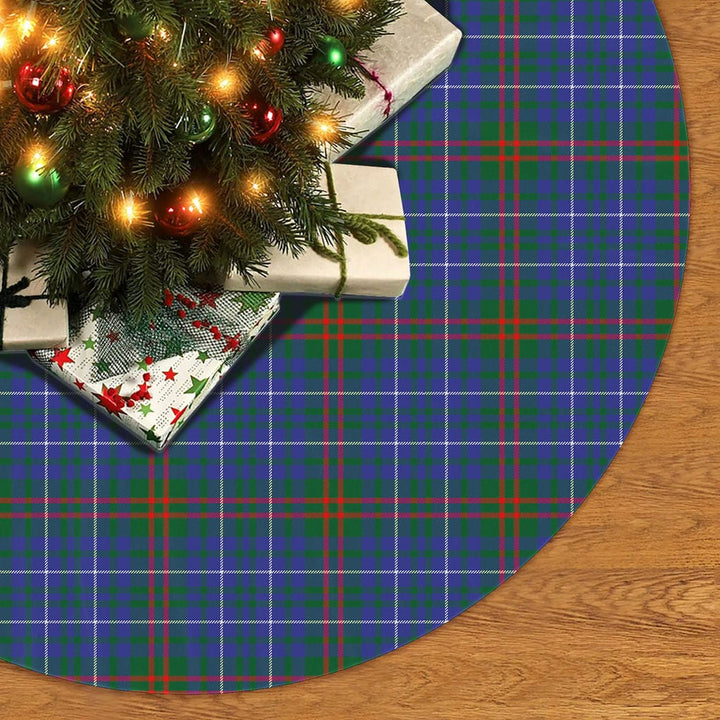 Scottish Edmonstone Clan Tartan Christmas Tree Skirt No Tassels 2 Tartan Plaid