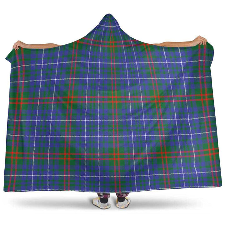 Scottish Edmonstone Clan Tartan Hooded Blanket Tartan Plaid 1