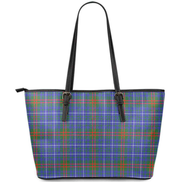Scottish Edmonstone Clan Tartan Leather Tote Tartan Plaid