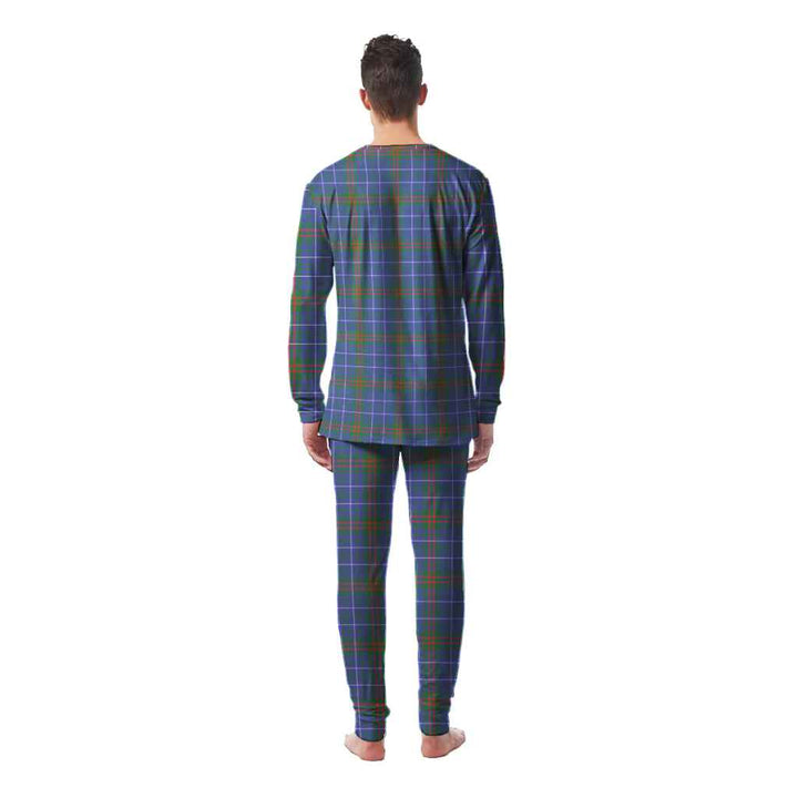 Scottish Edmonstone Clan Tartan Pajama Set Men Back Side Tartan Plaid