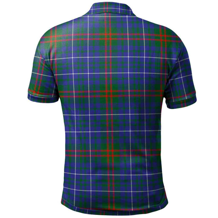 Scottish Edmonstone Clan Tartan Polo Shirt Back Side Tartan Plaid