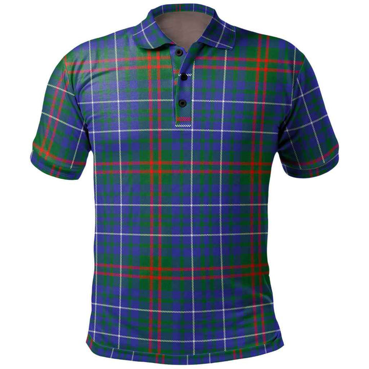 Scottish Edmonstone Clan Tartan Polo Shirt Front Side Tartan Plaid
