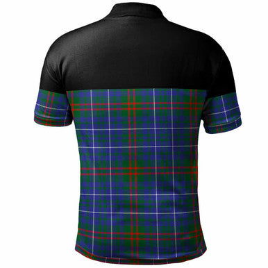 Scottish Edmonstone Clan Tartan Polo Shirt - Horizontal Style Back Side Tartan Plaid