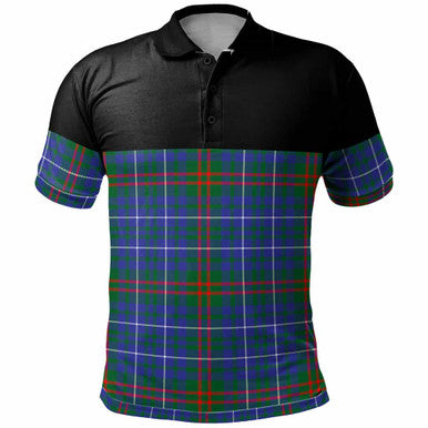 Scottish Edmonstone Clan Tartan Polo Shirt - Horizontal Style Front Side Tartan Plaid