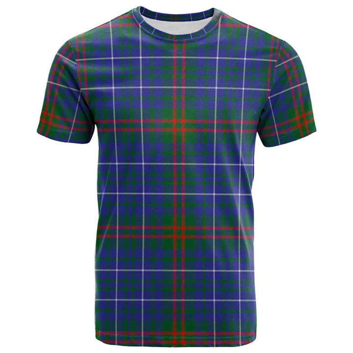Scottish Edmonstone Clan Tartan T-Shirt Front Side Tartan Plaid