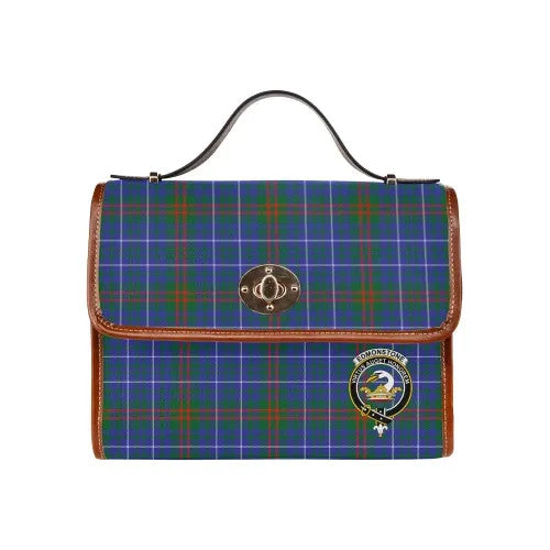 Scottish Edmonstone (of Duntreath) Clan Crest Tartan Waterproof Canvas Bag Tartan Plaid 1