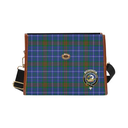 Scottish Edmonstone (of Duntreath) Clan Crest Tartan Waterproof Canvas Bag Tartan Plaid 2
