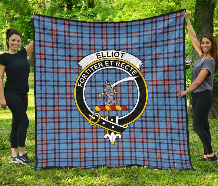 Scottish Elliot Ancient Clan Crest Tartan Quilt Tartan Plaid 1