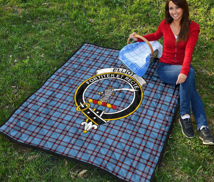 Scottish Elliot Ancient Clan Crest Tartan Quilt Tartan Plaid 4