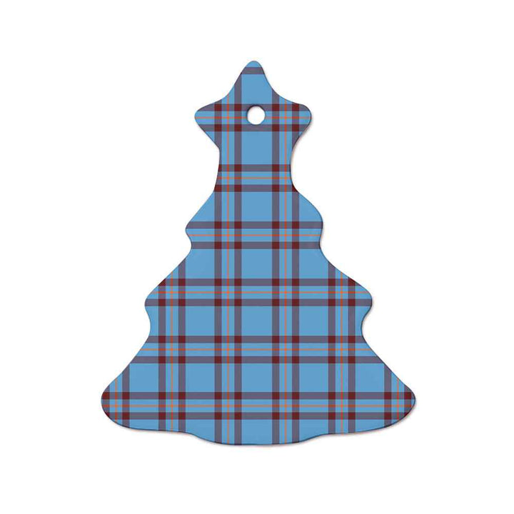 Scottish Elliot Ancient Clan Tartan Ceramic Ornament  Tree Shape Tartan Plaid