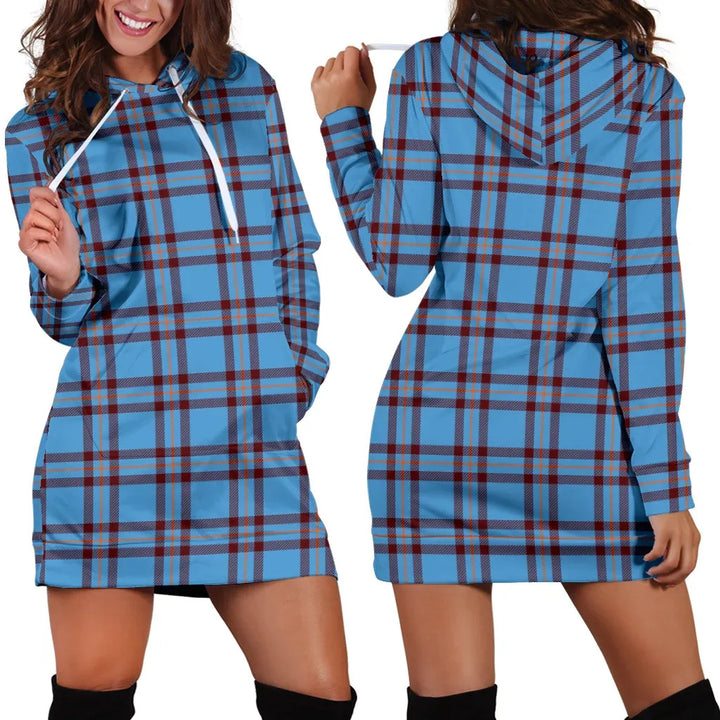 Scottish Elliot Ancient Clan Tartan Hoodie Dress