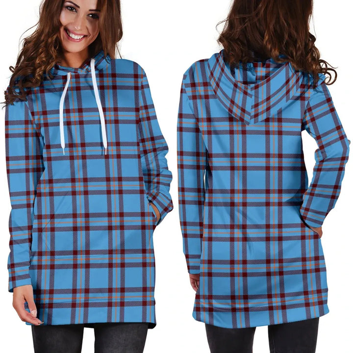Scottish Elliot Ancient Clan Tartan Hoodie Dress