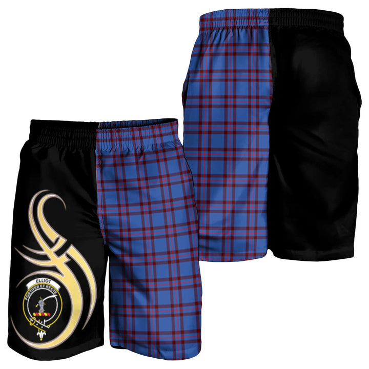 Scottish Elliot Modern Clan Crest Tartan Believe in Me Men's Shorts