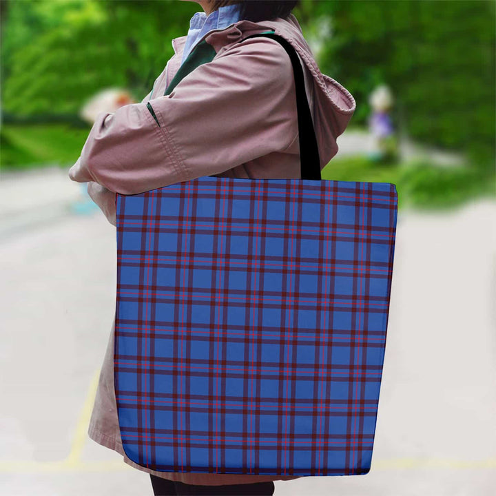 Scottish Elliot Modern Clan Tartan Canvas Bag With Shoulder Strap Tartan Plaid 2