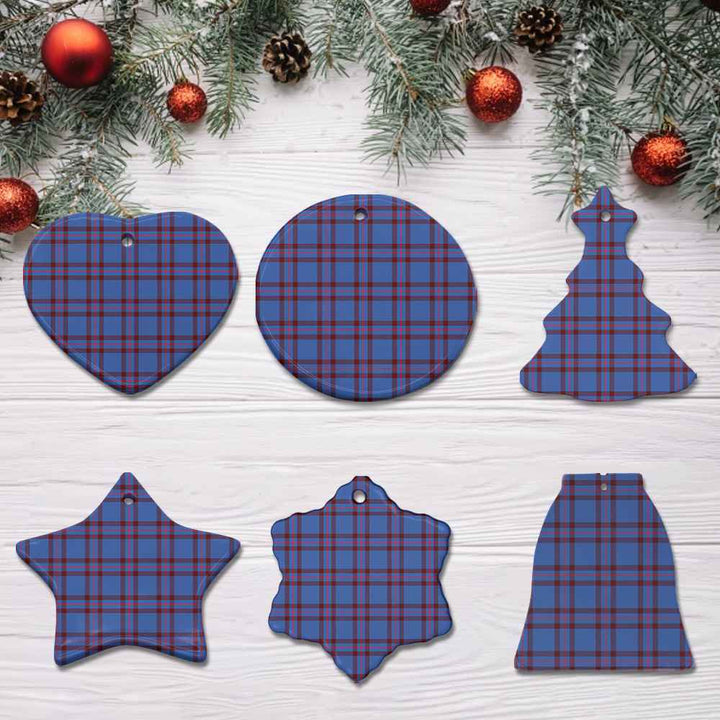 Scottish Elliot Modern Clan Tartan Ceramic Ornament All Tartan Plaid