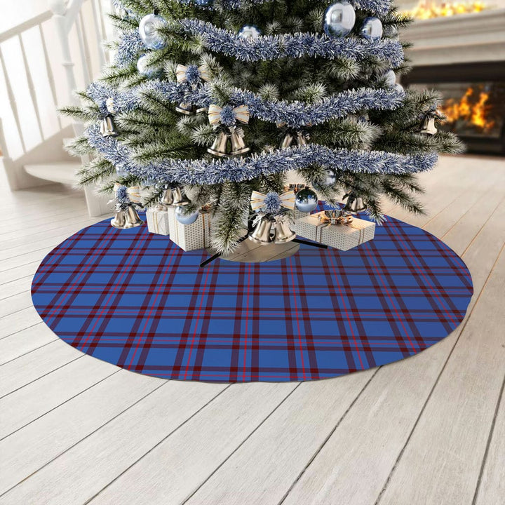 Scottish Elliot Modern Clan Tartan Christmas Tree Skirt No Tassels 3 Tartan Plaid