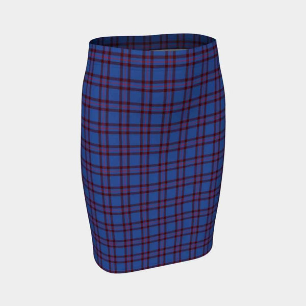 Scottish Elliot Modern Clan Tartan Fitted Skirt Tartan Plaid 1