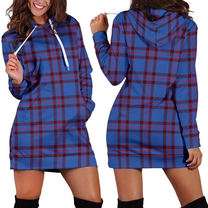 Scottish Elliot Modern Clan Tartan Hoodie Dress