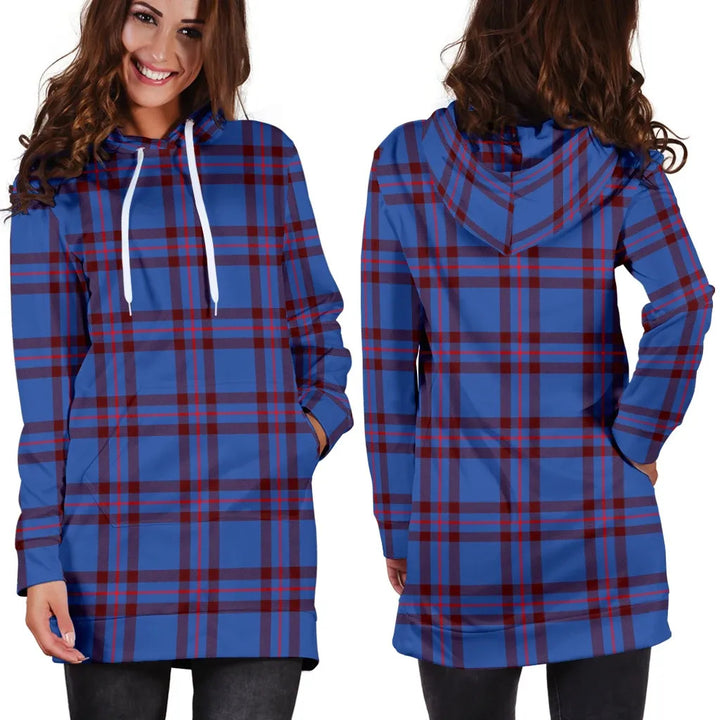 Scottish Elliot Modern Clan Tartan Hoodie Dress