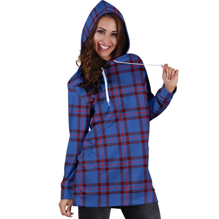 Scottish Elliot Modern Clan Tartan Hoodie Dress