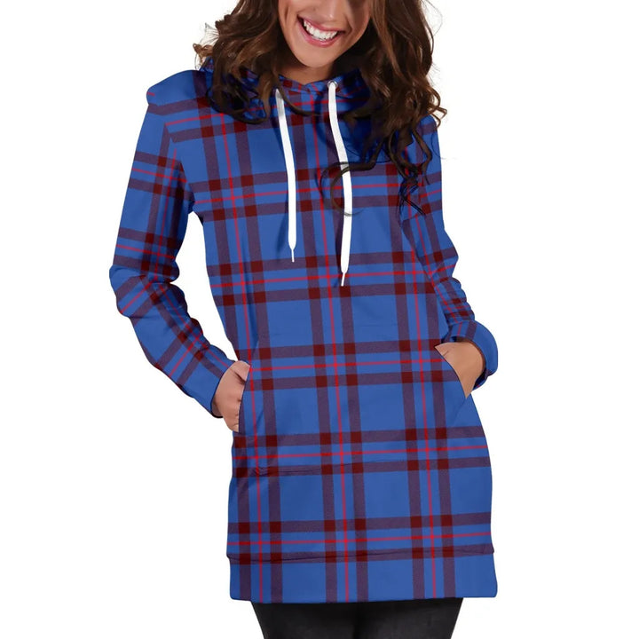 Scottish Elliot Modern Clan Tartan Hoodie Dress