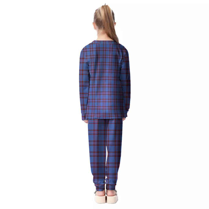 Scottish Elliot Modern Clan Tartan Pajama Set Kid Back Side Tartan Plaid
