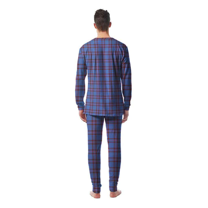 Scottish Elliot Modern Clan Tartan Pajama Set Men Back Side Tartan Plaid