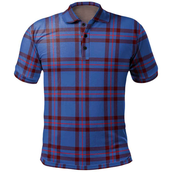 Scottish Elliot Modern Clan Tartan Polo Shirt Front Side Tartan Plaid
