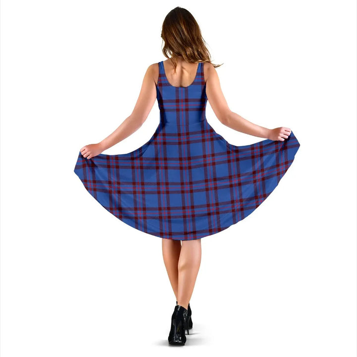 Scottish Elliot Modern Clan Tartan Women Midi Dress