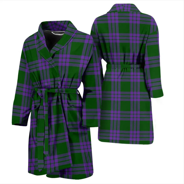 Scottish Elphinstone Clan Tartan Bathrobe 3