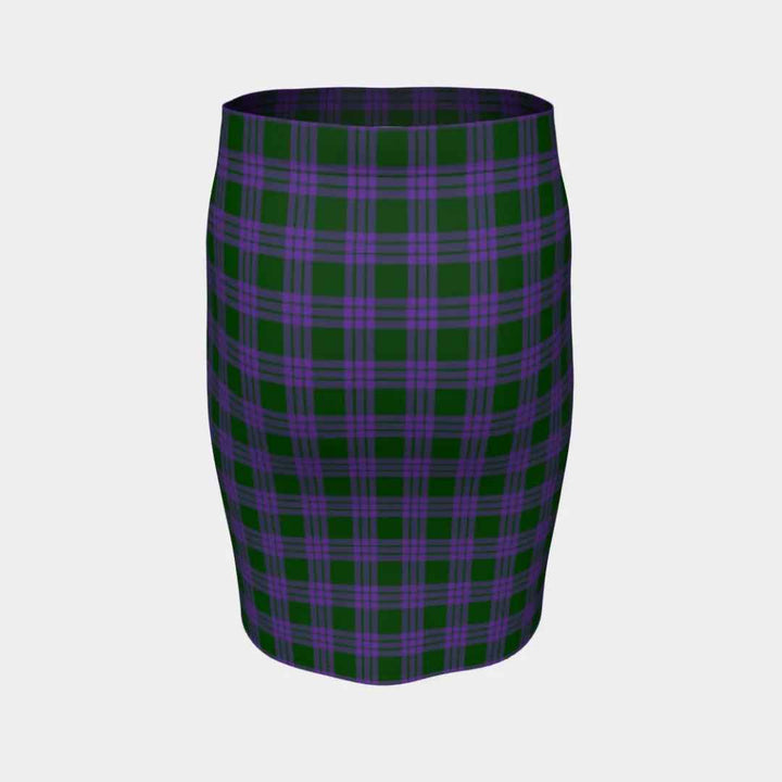 Scottish Elphinstone Clan Tartan Fitted Skirt Tartan Plaid 4