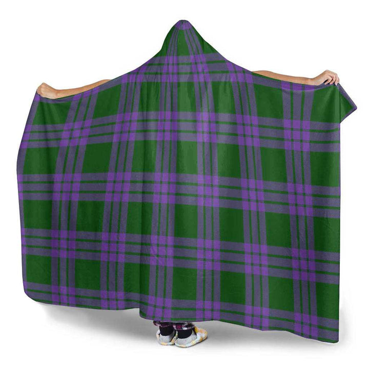 Scottish Elphinstone Clan Tartan Hooded Blanket Tartan Plaid 3
