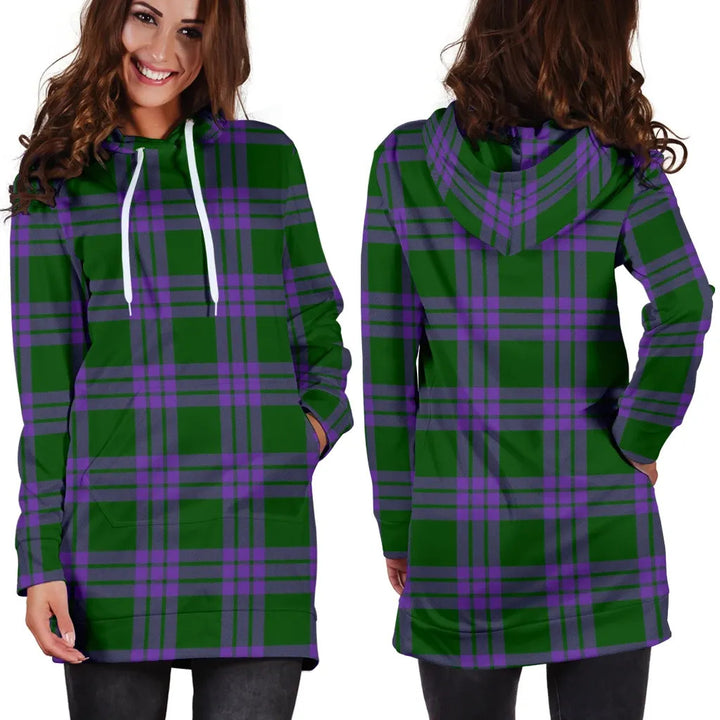 Scottish Elphinstone Clan Tartan Hoodie Dress